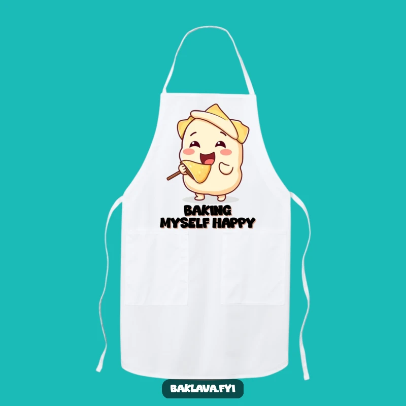 Funny Phyllo Dough Bite Apron - Hilarious Kitchen Gear for Bakers