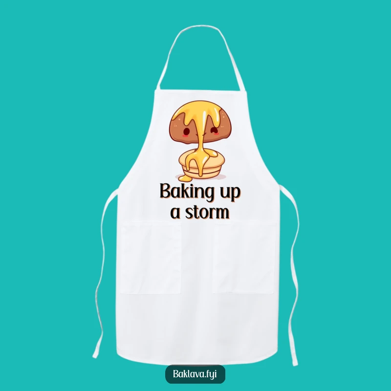 Funny Syrup Drizzle Cooking Apron - Hilarious Kitchen Wear for Baking Fun