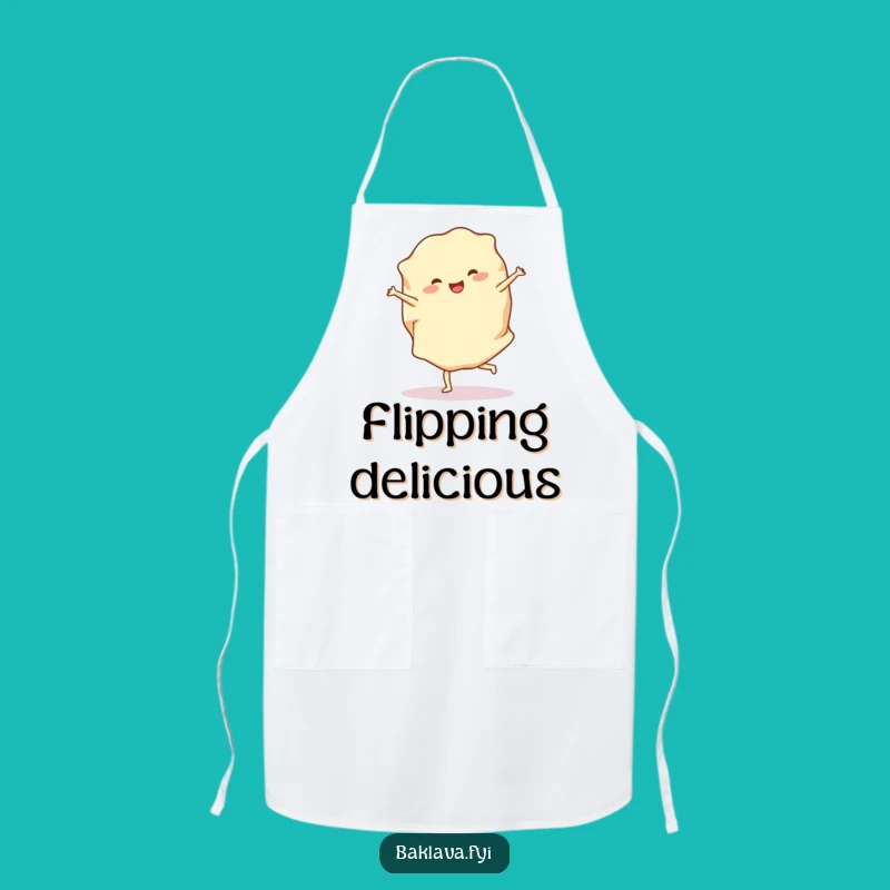 Funny Phyllo Dough Cartwheel Apron - Cheerful Pastry Design for Bakers & Gift