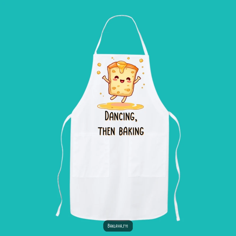 Funny Baklava Chef Apron: Dance Through Cooking with Sweet Humor