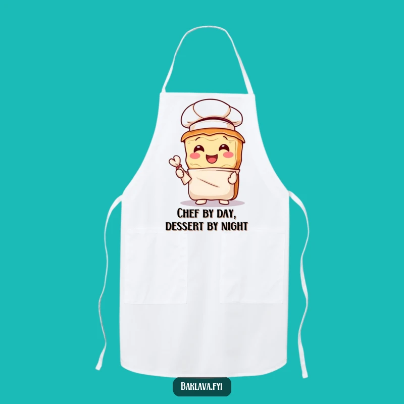 Funny Baklava Chef Apron: Joyful Pastry Protection, Perfect Funny Gift for Bakers