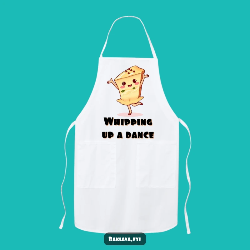 Funny Baklava Dancer Apron: Delighted Pirouette Protection, Perfect Funny Gift for Cooks