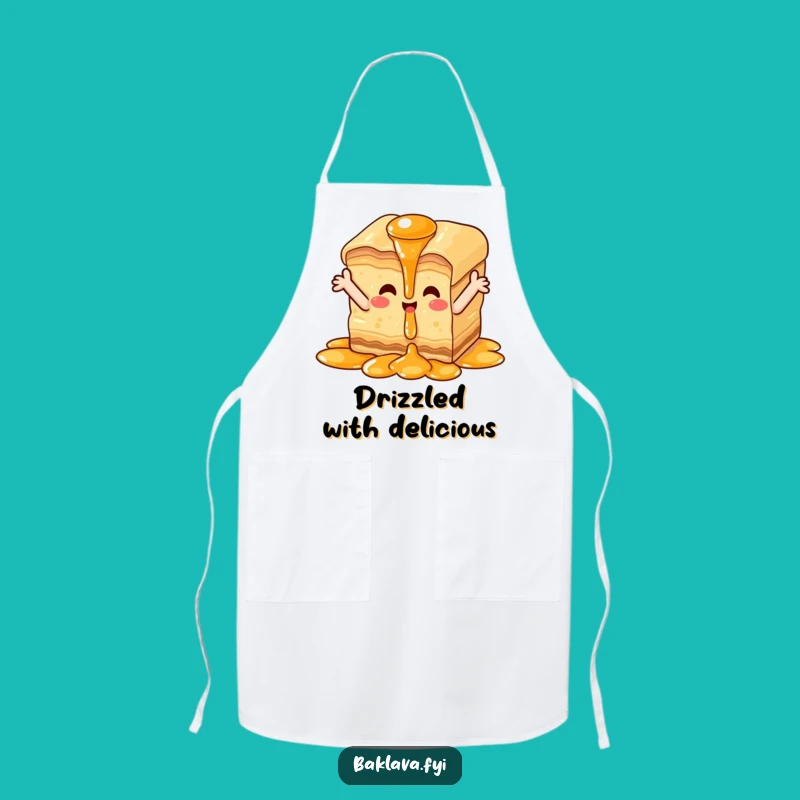 Funny Happy Baklava Apron - Sweet Syrup Kitchen Gift, Perfect for Fun