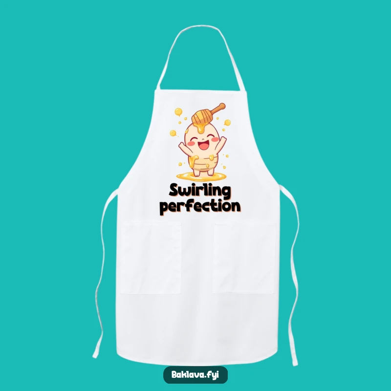 Funny Honey Dipper Apron - Laughing Swirls Design for Bakers & Gift