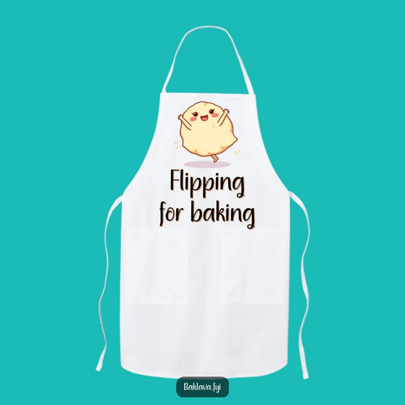 Funny Phyllo Dough Cartwheel Apron - Bake with Playful Flair