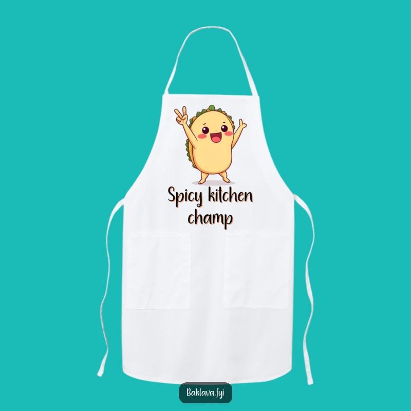 Funny Taco Victory Dance Apron: Cook with Fiesta Flair!