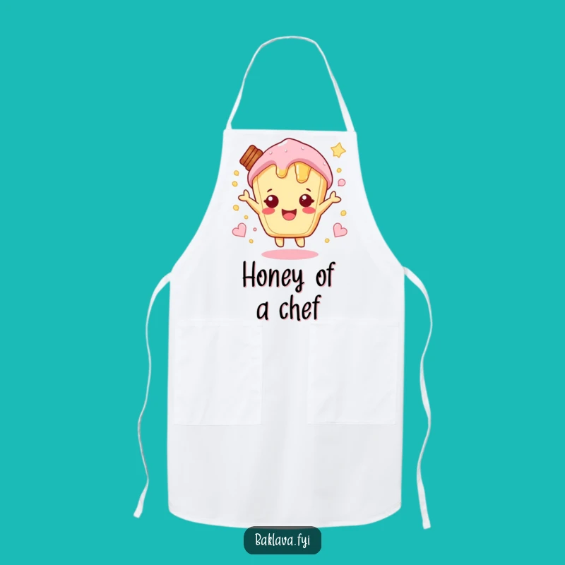 Funny Hopping Honey Pastry Apron: Bake with Sweet Energy