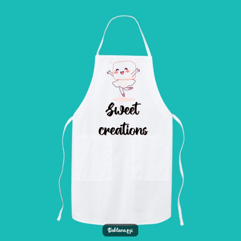 Funny Sugar Cube Pirouette Apron - Delighted Sweet Design for Bakers & Gift