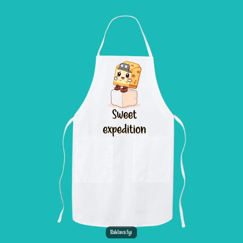 Funny Baklava Explorer Apron - Conquer Your Kitchen with Hilarious Determination!