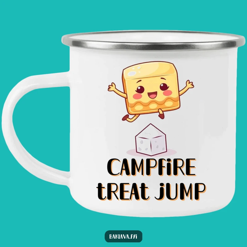 Funny Baklava Camping Mug: Sweet Trails, Hilarious Outdoor Companion