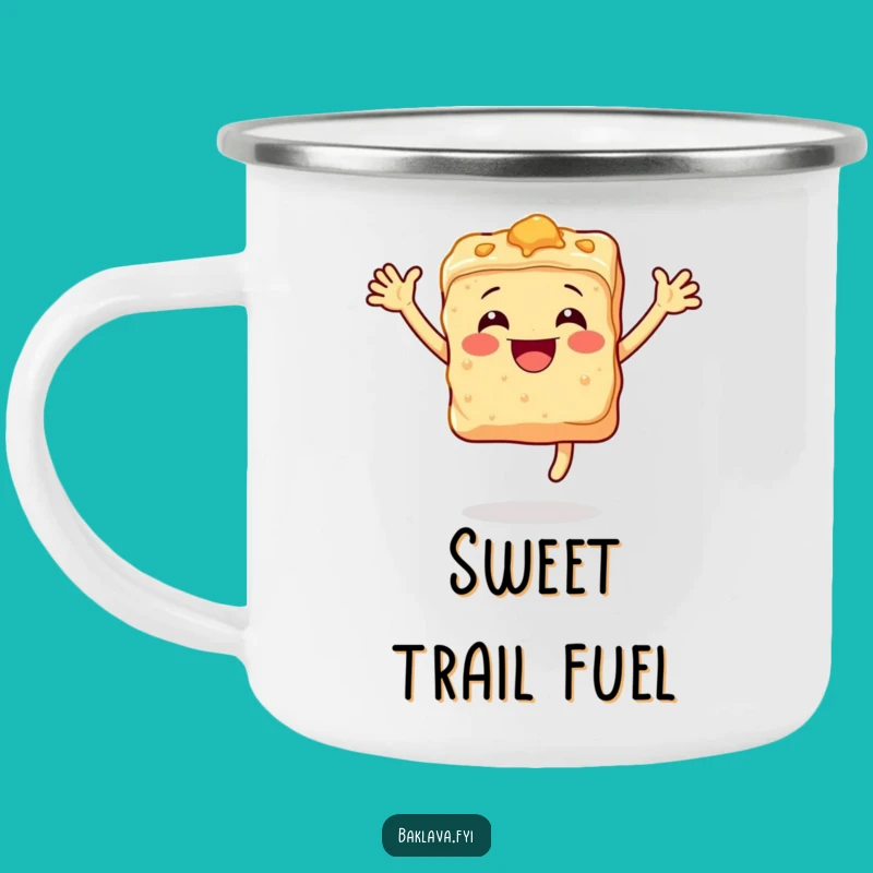 Funny Baklava Camping Mug: Sweet Sips on Adventures