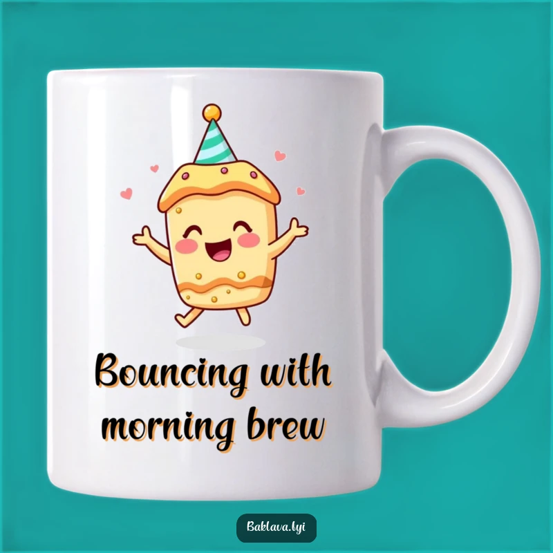 Funny Baklava Party Mug: Joyful Bouncer - Perfect Celebration Gift
