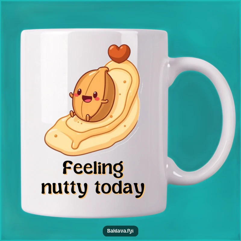 Funny Nut Rolling Pastry Mug: Hilarious Breakfast Treat for Nut Lovers
