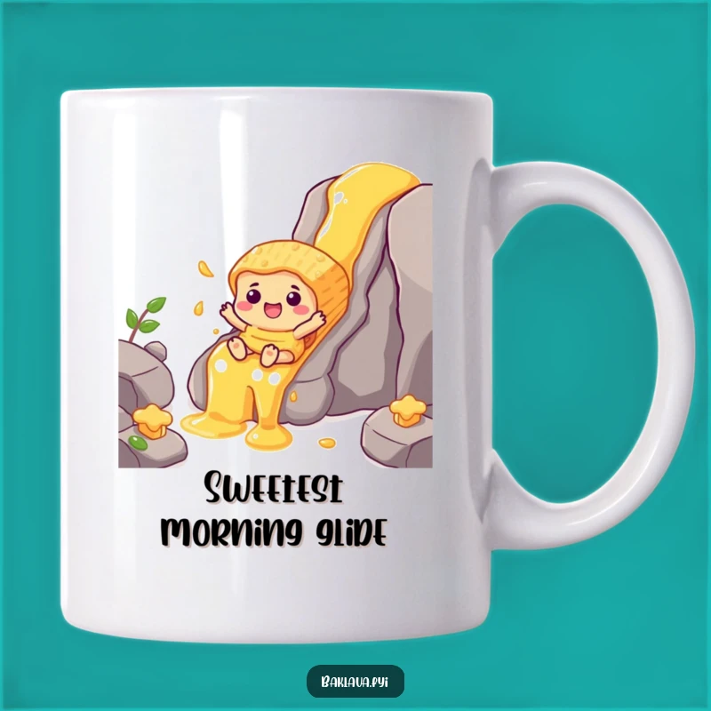 Funny Honey Waterfall Baklava Mug: Sweet Adventure Lover Gift