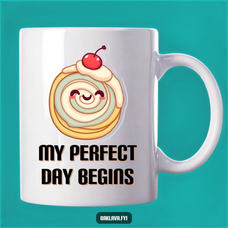 Funny Twirling Pastry Mug: Joyful Dessert Lover's Hilarious Gift
