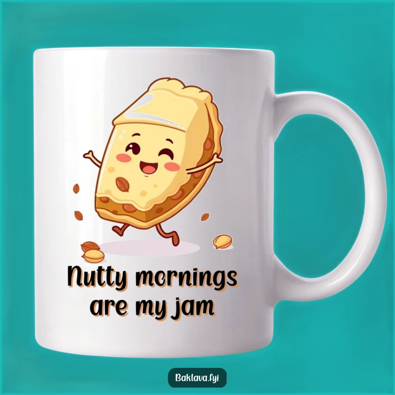 Funny Baklava Cartwheel Mug: Hilarious Dessert Lover Gift for Pastry Fans