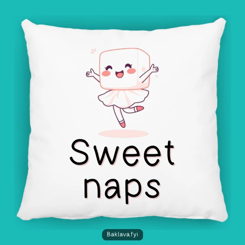 Funny Sugar Cube Pirouette Pillow - Cozy Sweet Design for Treat Lovers & Gift