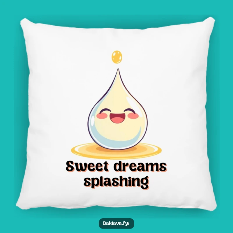 Funny Syrup Droplet Pillow - Cozy & Joyful Accent for Your Living Space
