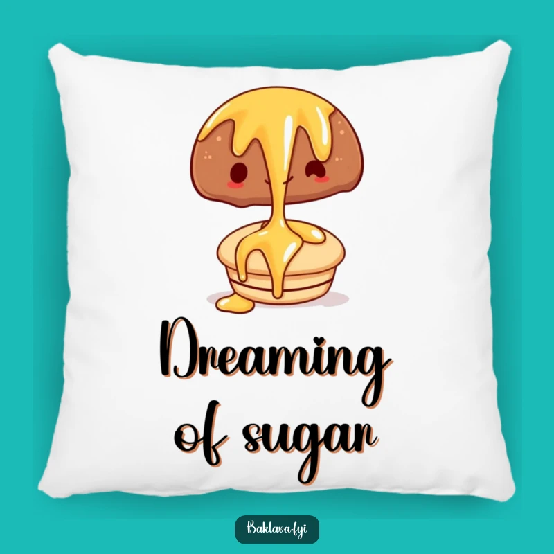 Funny Syrup Pastry Accent Pillow - Add Hilarious Sweetness to Your Decor