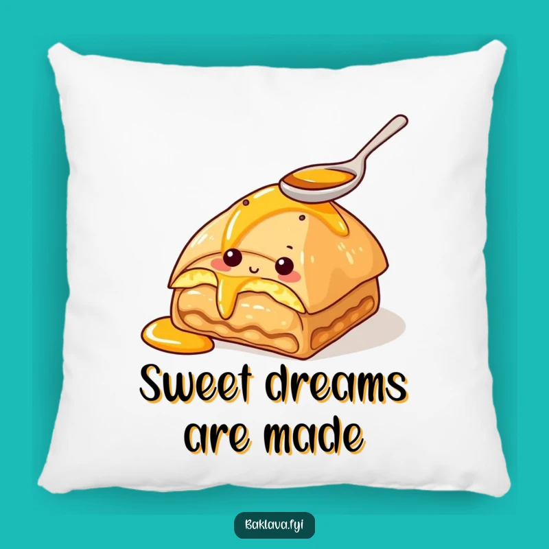 Funny Baklava Honey Pillow – Sweet Comfort with a Curious Touch