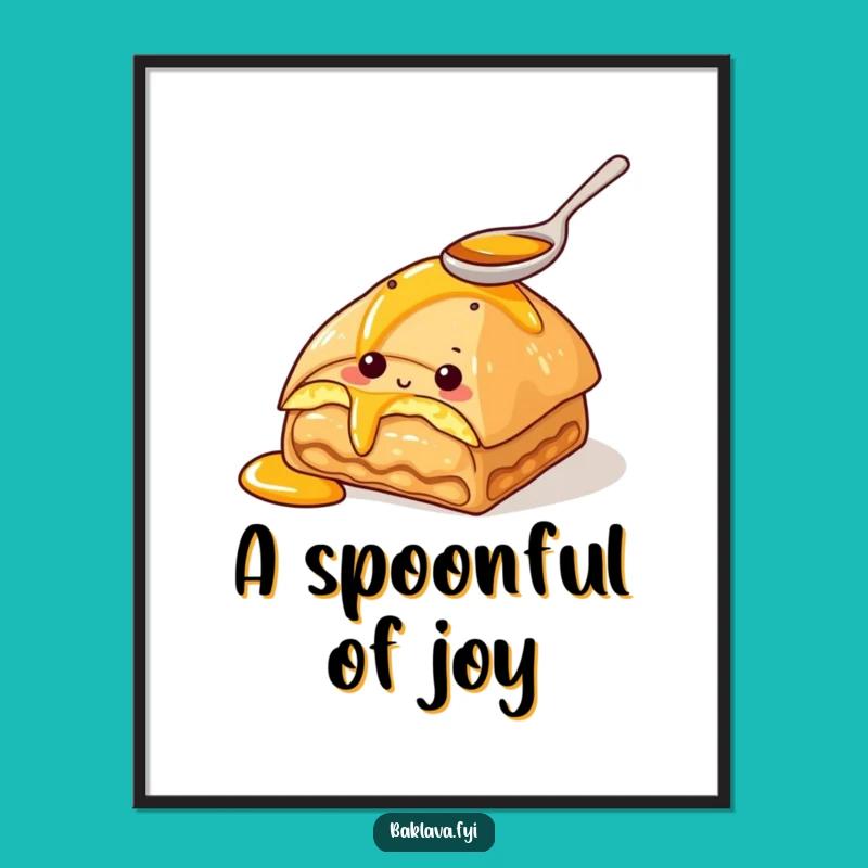Funny Baklava Honey Digital Print – Instant Sweet Decor