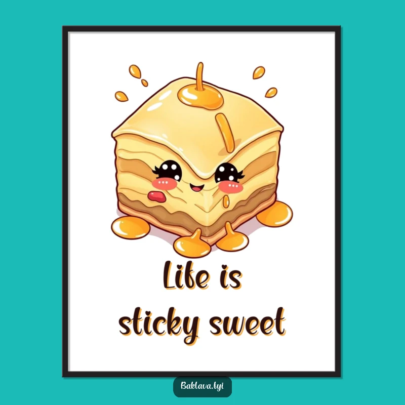 Funny Baklava Juggler Digital Art: Witty Character Print for Instant Fun
