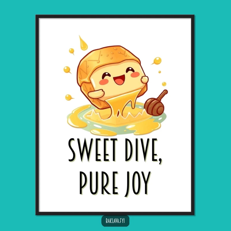 Funny Giggling Baklava Digital Art - Honey Cannonball Instant Joy