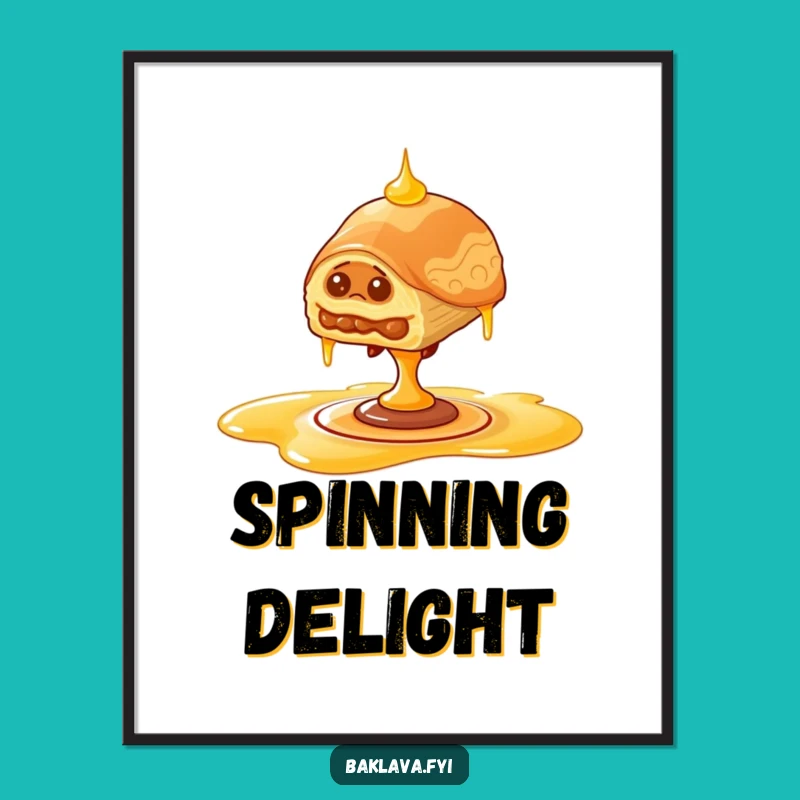 Funny Wobbly Baklava Digital Print - Instant Balance Art, Great Gift