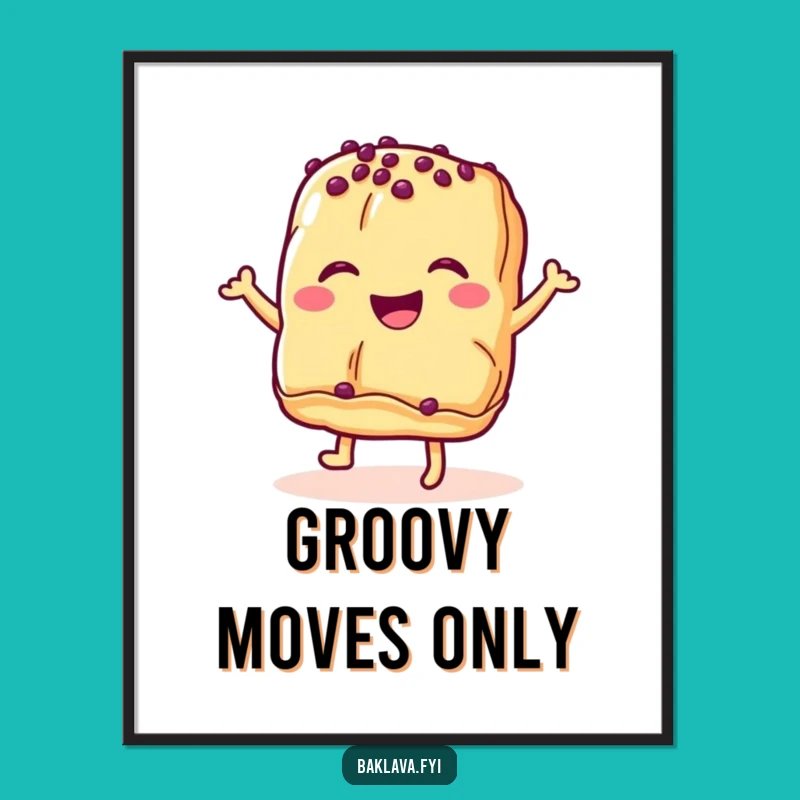 Instant Funny Baklava Pastry Dance Digital Art - Smiles Delivered Instantly