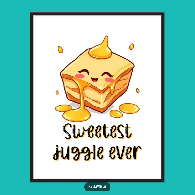 Instant Funny Baklava Juggling Honey Art - Sweet Skills Delivered