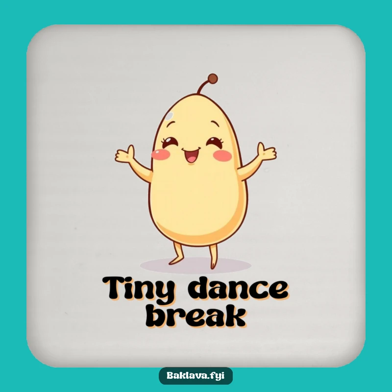 Funny Sesame Seed Jig Coaster Set - Lively Protection for Your Tables