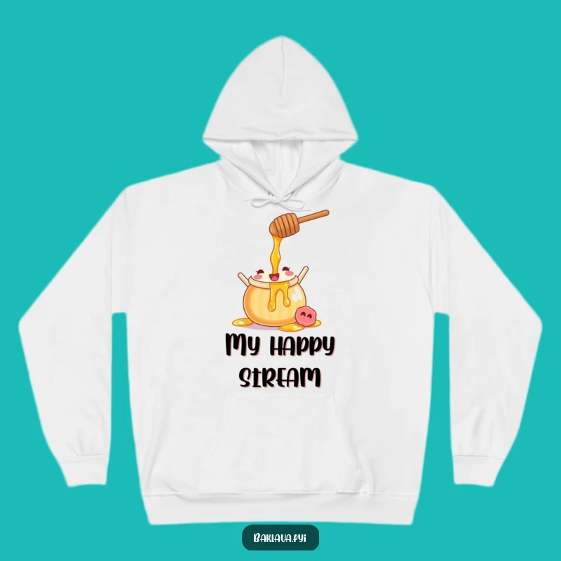 Cozy Funny Honey Pot Pouring Hoodie - Warm Up with Sweetness