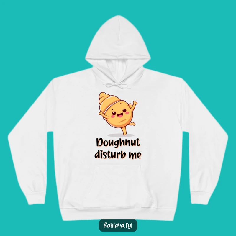 Funny Croissant Cartwheel Hoodie: Cozy Up with French Flair