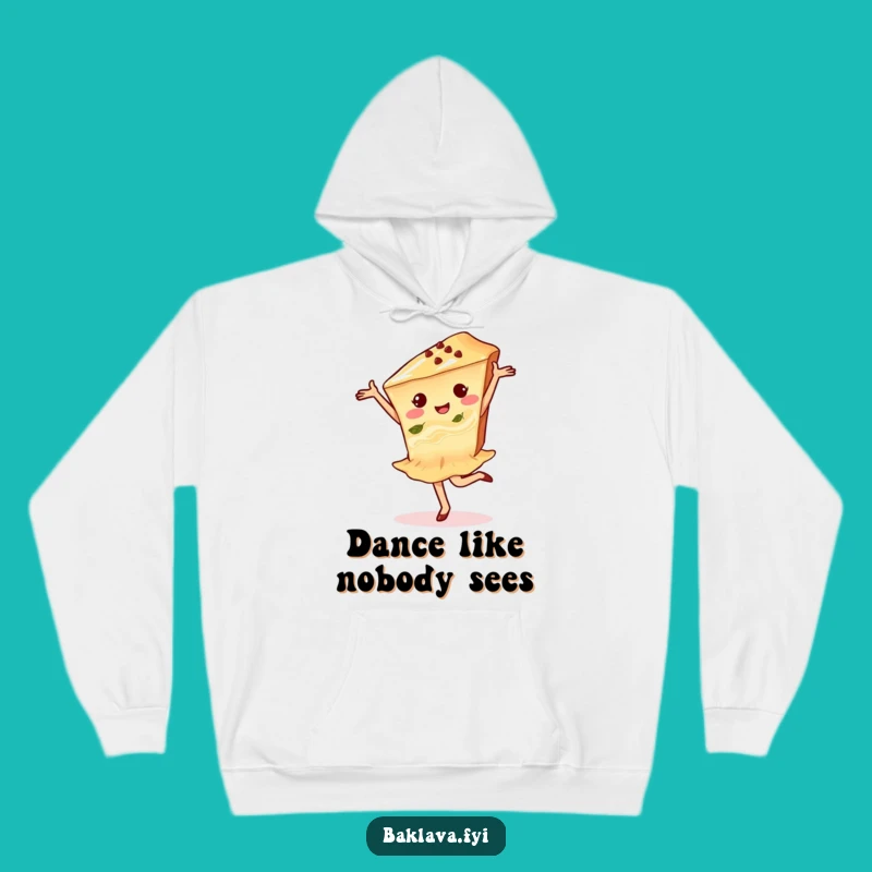 Funny Baklava Dancer Hoodie: Delighted Pirouette Warmth, Perfect Funny Gift for Chill Vibes