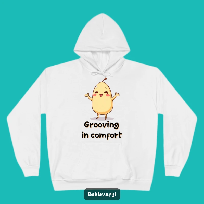 Funny Cozy Sesame Seed Jig Hoodie - Warm & Energetic Cartoon Character