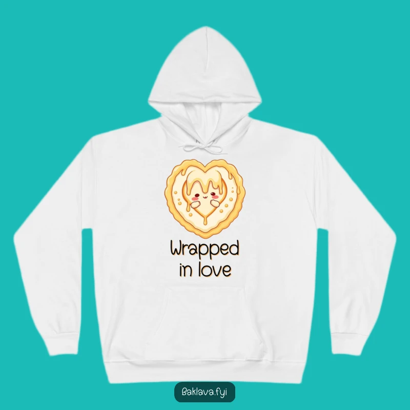 Funny Honey Baklava Heart Hoodie: Cozy Up with Sweet Love and Warmth