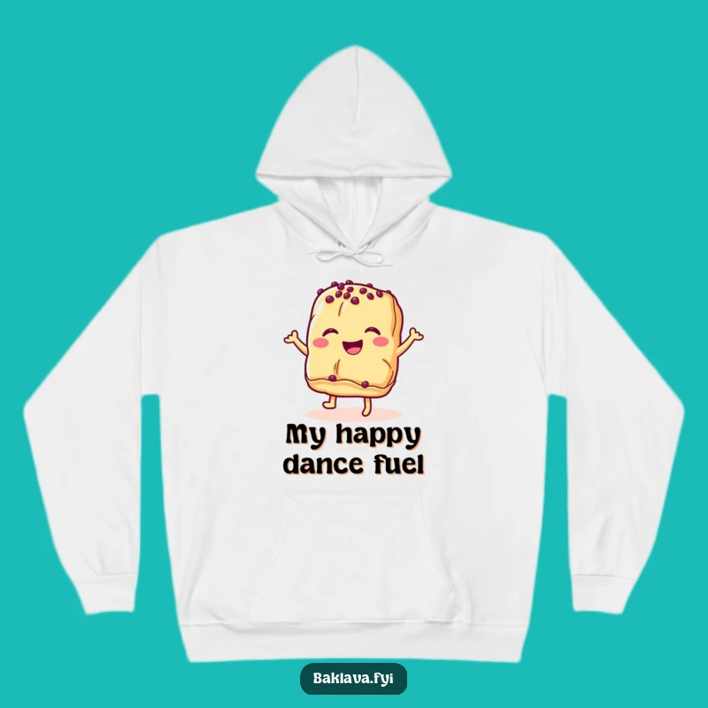 Cozy Funny Baklava Pastry Dance Hoodie - Warm and Hilarious Dessert Apparel