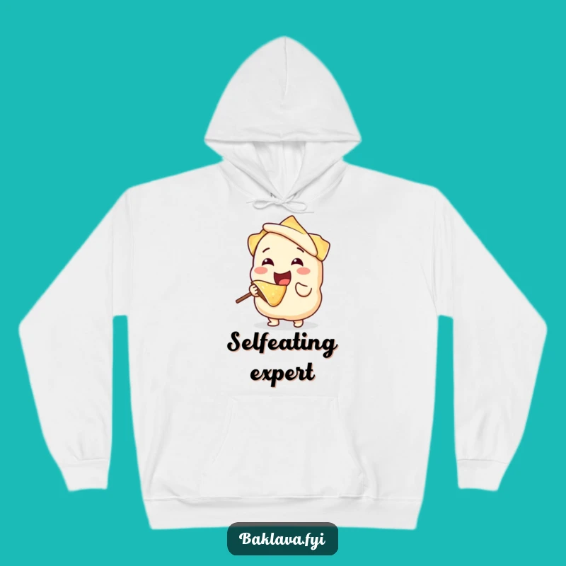 Funny Phyllo Dough Bite Hoodie - Cozy Humor for Bakers and Foodies