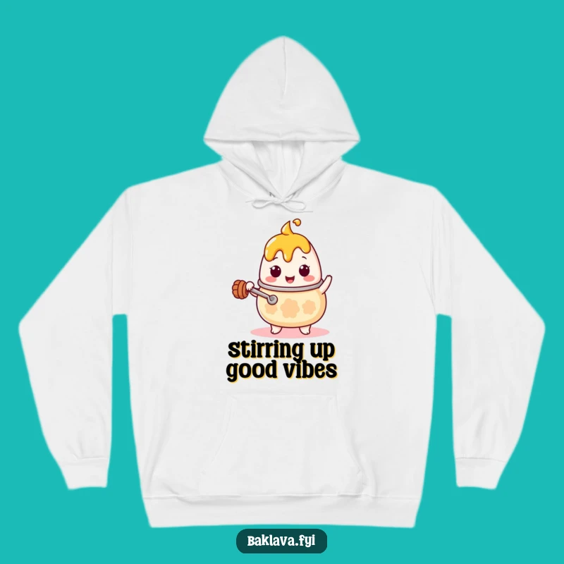 Funny Kawaii Honey Pot Stirring Hoodie - Cozy and Humorous Warmth