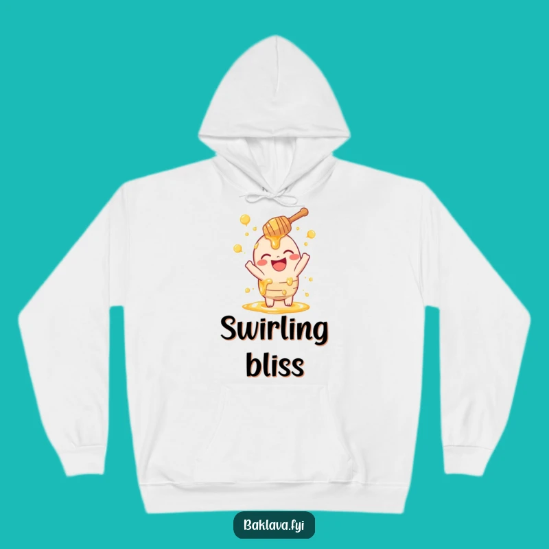 Funny Honey Dipper Hoodie - Cozy Swirls Design for Sweet Lovers & Gift