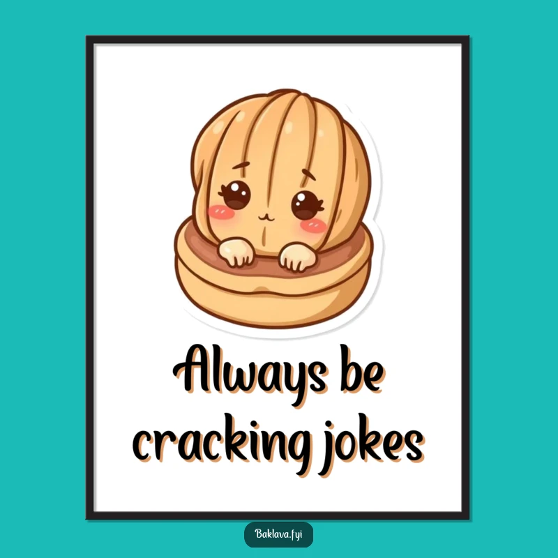 Free Printable Walnut Art: Funny Cartoon Downloadable Wall Decor for Kitchen