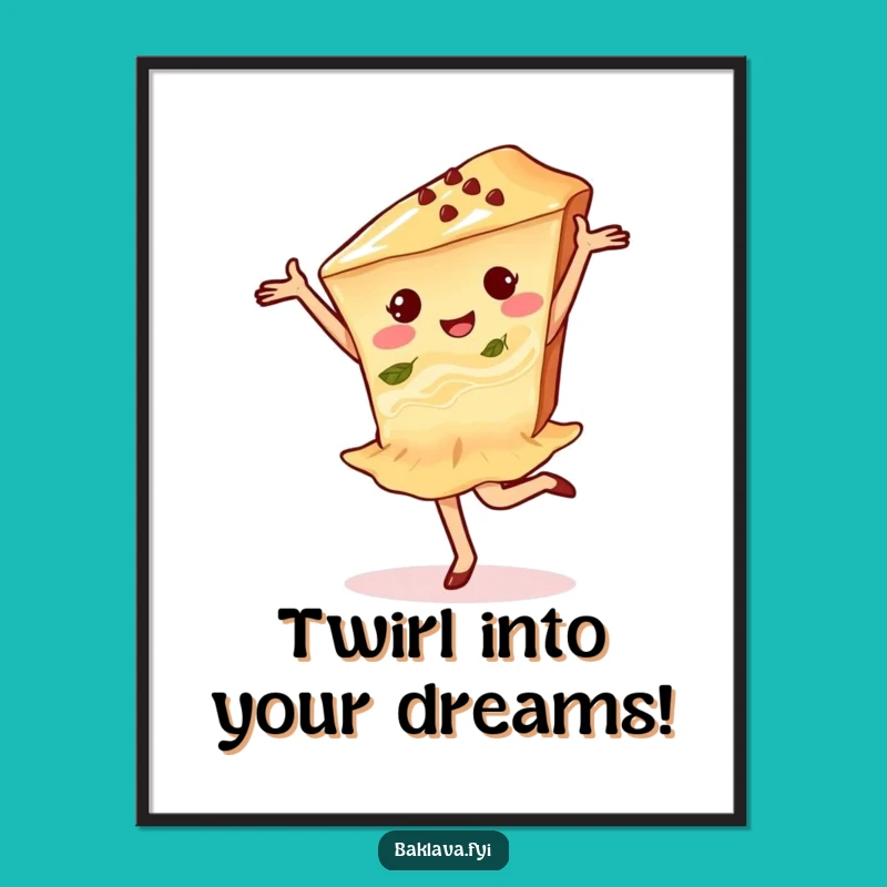 Free Printable Dancing Baklava Wall Art: Funny Downloadable Decor for Any Room