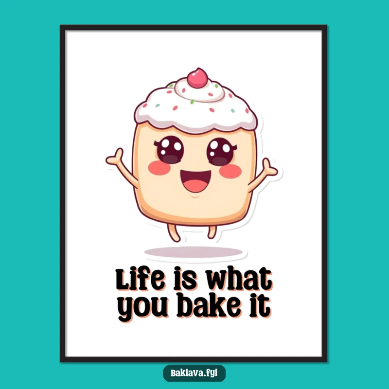 Free Printable Joyful Pastry Wall Art - Whimsical Foodie Downloadable Decor