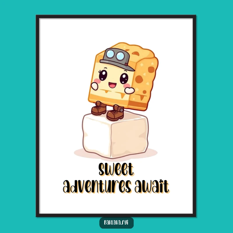 Free Printable Wall Art: Baklava Explorer, Motivating Downloadable Decor Gift!