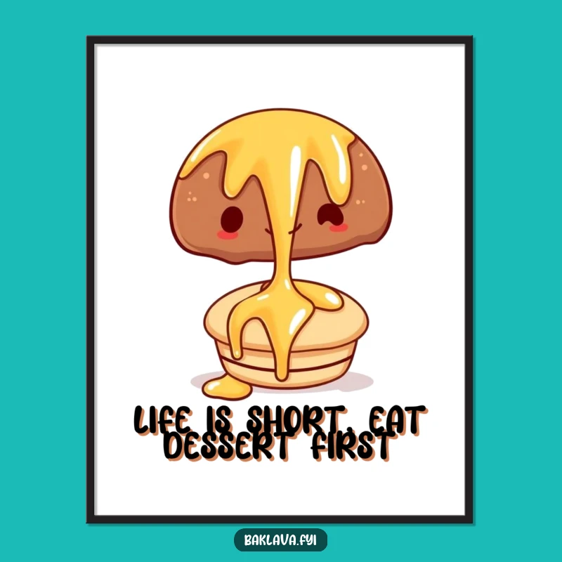 Free Printable Wall Art: Syrup Pastry Funny Downloadable Decor for Your Kitchen