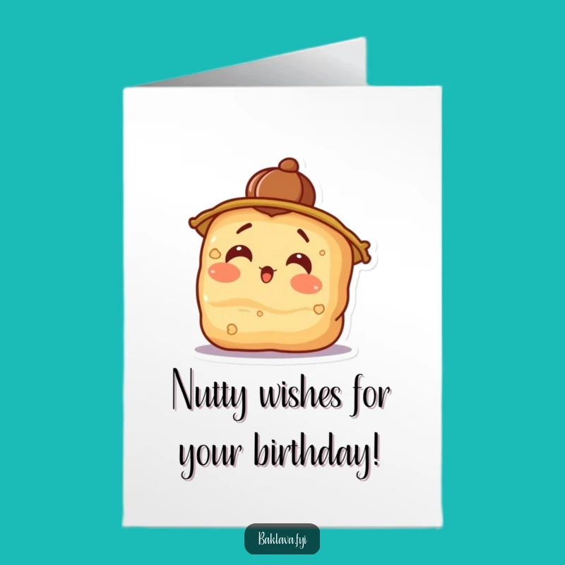 Free Printable Surprise Baklava Card: Funny Birthday Downloadable Gift for Dessert Lovers