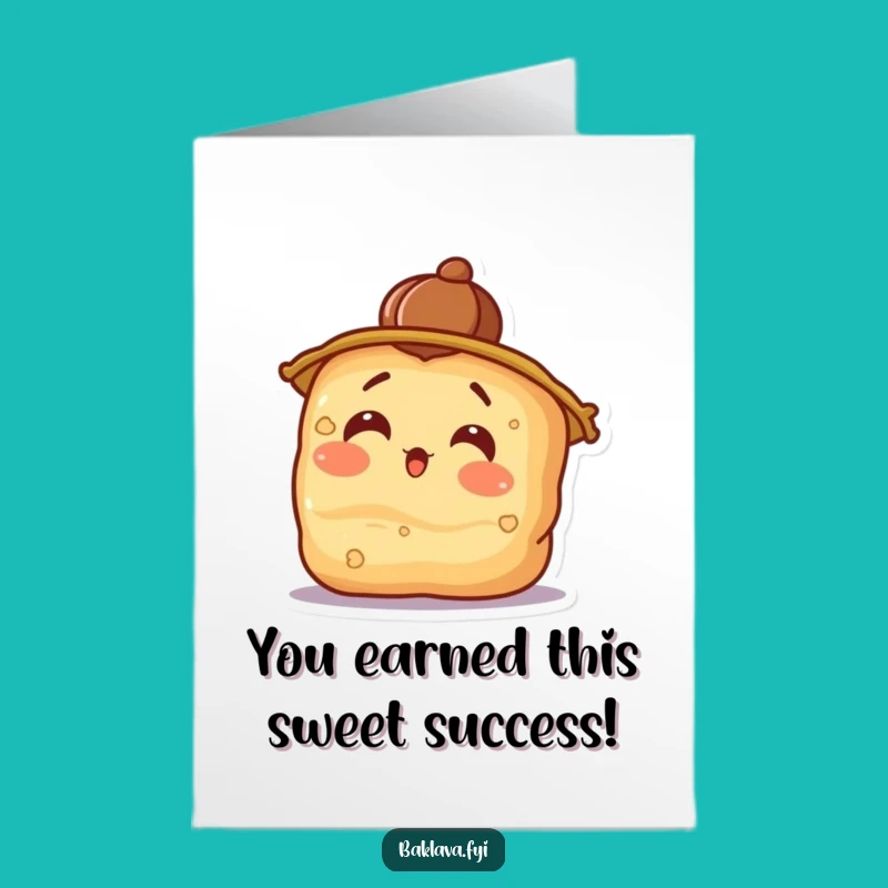 Free Printable Shocked Baklava Card: Funny Congratulations Downloadable Gift for Any Occasion