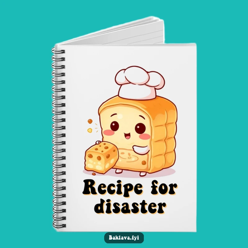 Funny Baklava Chef Notebook: Adorable Pastry Journal Gift