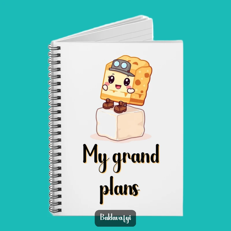 Funny Baklava Explorer Notebook - Chart Your Adventures with Hilarious Notes!