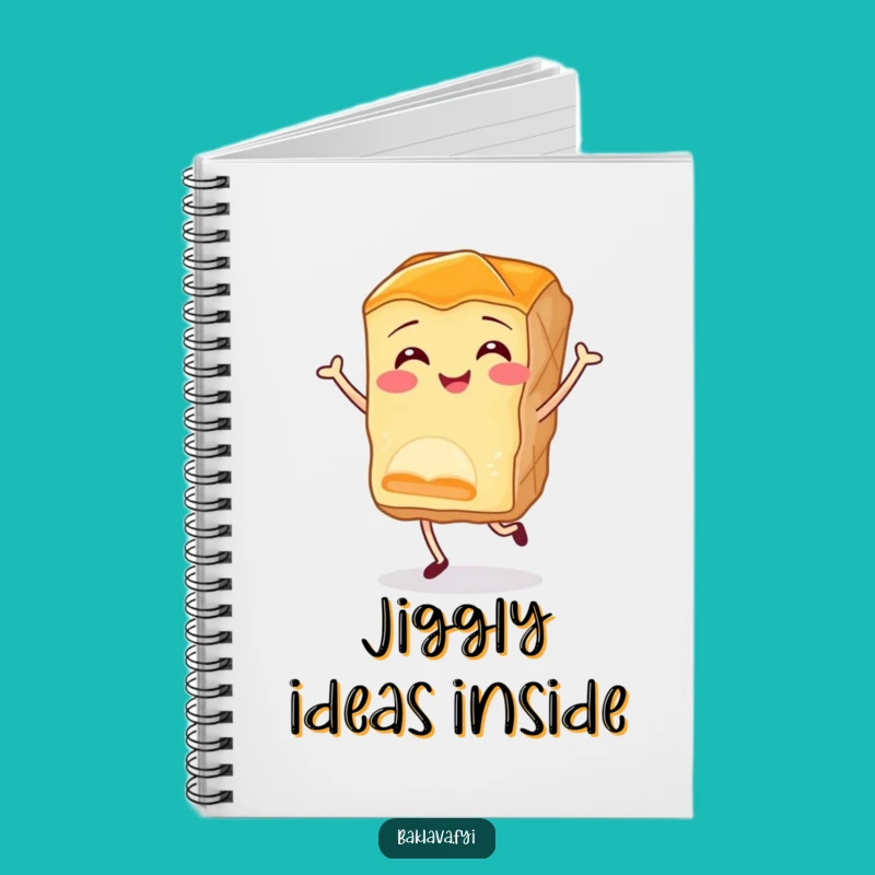 Funny Baklava Jig Notebook - Joyful Pastry Design for Notes & Gift